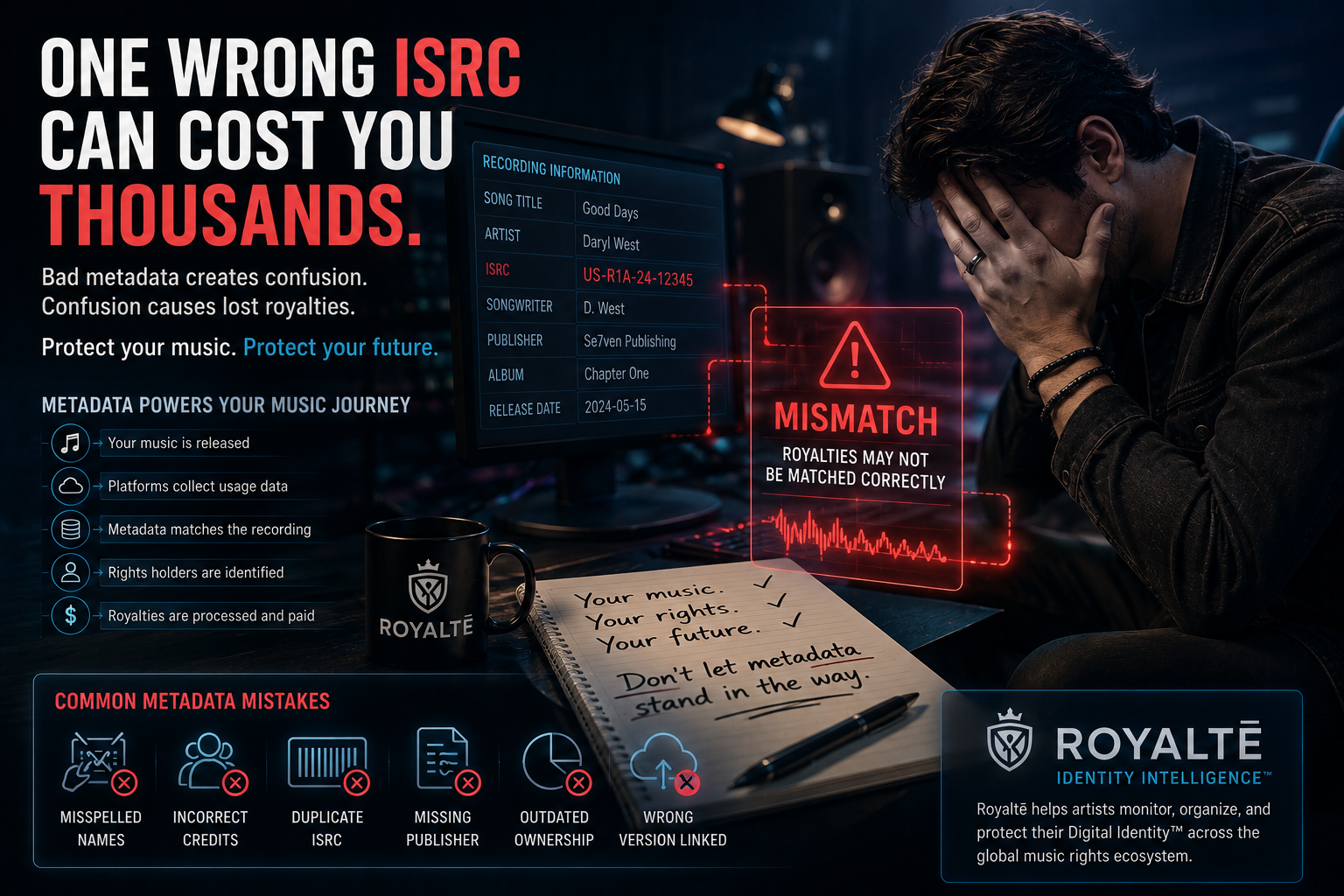The Hidden Cost of Bad Metadata: How One Wrong ISRC Could Cost You Thousands in Royalties